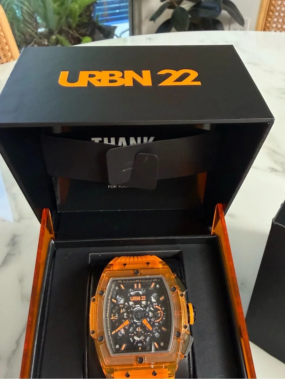 URBN 22 Nitro Blazing Orange Chronograph Watch